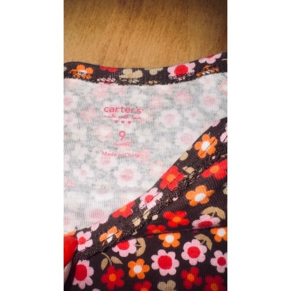 Carter's Baby Girls 9 Months 3 Piece Outfit Dress and Bodysuit Floral‎